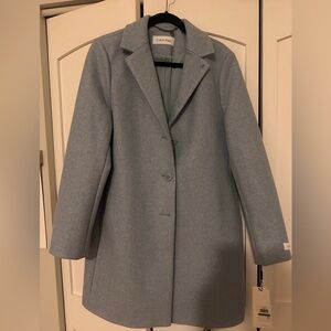 Calvin Klein Light Blue Women’s Jacket Size Large NEW WITH TAGS